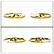 Orecchini a cerchio JC Monogram da donna Jimmy Choo - vista 5