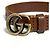 Bracciale in pelle Double G GUCCI - vista 5