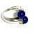 Tiffany & Co Anello combinato in lapislazzuli argento oro per donne Tiffany