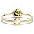 Anello Interlocking G K18 per donne GUCCI D'oro - vista 5