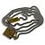 Fendi Men's Necklace Pendant in Palladium & Gold - view 3