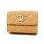 Portafoglio pieghevole Chanel in pelle caviar beige