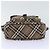 Borsa a spalla Burberry Nova Check Blue Label in nylon marrone Auth ti2105 - vista 9
