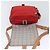 Burberry Borsa a spalla in nylon rosso Auth ti2117 - vista 15