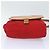 Burberry Borsa a spalla in nylon rosso Auth ti2117 - vista 8