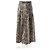 Msgm Falda larga Milano Beige Gloss Animalier estampado de serpiente talla 42 IT
