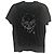 Authentic Alexander McQueen Black Striped Skull Tee