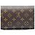 Ivy Louis Vuitton Monogram Brieftasche mit Kette Braun - Ansicht 3
