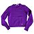 Valentino Garavani Kurzer violetter Kaschmirpullover Lila
