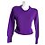 Valentino Garavani Kurzer violetter Kaschmirpullover Lila - Ansicht 2