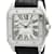 Cartier Santos 100 LM Custom Diamond Steel Men's Watch  ref.1730893