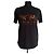 Camiseta Coach de algodón negro con bordado bronce