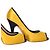 Décolleté gialle e nere Giuseppe Zanotti - anni 2000 Nero Giallo Sabbia - vista 6