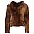 Chaqueta de piel Marni Brown - Años 2000 Castaño