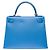 Hermès Sac HERMES Kelly 28 en Cuir Bleu - 102158 - vue 4