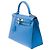 Hermès Sac HERMES Kelly 28 en Cuir Bleu - 102158 - vue 5