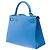 Hermès Sac HERMES Kelly 28 en Cuir Bleu - 102158 - vue 6