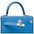 Hermès Sac HERMES Kelly 28 en Cuir Bleu - 102158 - vue 7