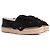 CHANEL - Espadrillas Camélia di Chanel in suede nero (Taglia 38)