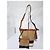 Burberry Canvas Mega Check Mini Ashby Hobo Saddle Bag Braun/Beige - Ansicht 12