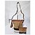 Burberry Canvas Mega Check Mini Ashby Hobo Saddle Bag Braun/Beige - Ansicht 4