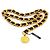 Chanel 1993 Collar Cinturón de Cadena Doblada Extra Gruesa Martillada y Medallón con Hardware Baño de Oro de 24K. Gold hardware