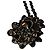 Echter Alexander McQueen Silberplattierter Blumen-Schädel-Halskette Silber Hardware - Ansicht 5