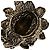 Echter Alexander McQueen Silberplattierter Blumen-Schädel-Halskette Silber Hardware - Ansicht 7