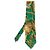 Cravatta in seta stampata verde Gianni Versace