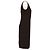 Vestido ajustado de lana marrón Chanel Castaño - vista 4