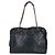 Borsa a spalla matelassé blu scuro Chanel Bordò