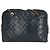 Borsa a spalla matelassé blu scuro Chanel Bordò - vista 4