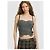 Autre Marque Top bustier de punto Sisley Gris - vista 2