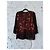 Autre Marque Blusa plisada de malla Vivienne Tam Burdeos
