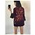 Autre Marque Blusa plisada de malla Vivienne Tam Burdeos - vista 4