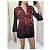 Autre Marque Blusa plisada de malla Vivienne Tam Burdeos - vista 5