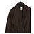 Abrigo Lanvin Alber Elbaz FR38 Marrón de Lana Jersey Abrigo Plegable UK10 US8 Castaño - vista 2