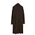 Abrigo Lanvin Alber Elbaz FR38 Marrón de Lana Jersey Abrigo Plegable UK10 US8 Castaño - vista 5