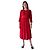 Vanessa Bruno Athe Rotes durchscheinendes Bluson-Kleid