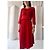 Vanessa Bruno Athe Rotes durchscheinendes Bluson-Kleid - Ansicht 4