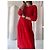 Vanessa Bruno Athe Rotes durchscheinendes Bluson-Kleid - Ansicht 5