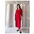 Vanessa Bruno Athe Rotes durchscheinendes Bluson-Kleid - Ansicht 6