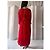 Vanessa Bruno Athe Rotes durchscheinendes Bluson-Kleid - Ansicht 7