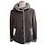 Chaqueta Armani Collezioni marrón de lana con capucha Castaño