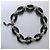 Collana Sonia Rykiel con strass Swarovski e resina nera Silver hardware - vista 2