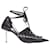 Balenciaga corset leather silver buckles laced pump Black  ref.1734089