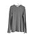 Grauer feiner Strickpullover mit Besatz von Balenciaga