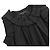 Blusa sin mangas con volantes origami de Marc Jacobs Negro - vista 3