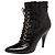 Saint Laurent Stivali Fetish 105 in pelle nera lucida Nero