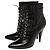 Saint Laurent Stivali Fetish 105 in pelle nera lucida Nero - vista 6